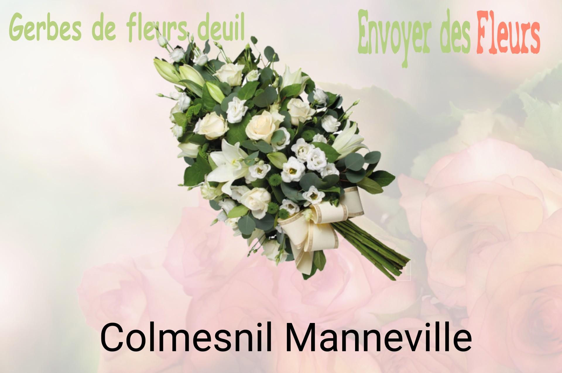 Gerbe de fleurs de deuil livrée à Colmesnil-Manneville